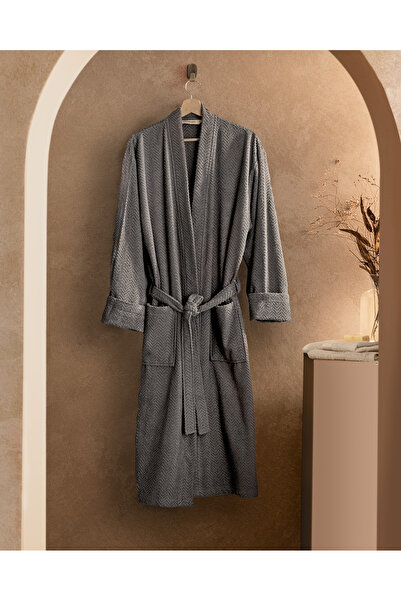 Madame Coco Halat de baie pentru bărbați, 100% bumbac, kimono Nicola