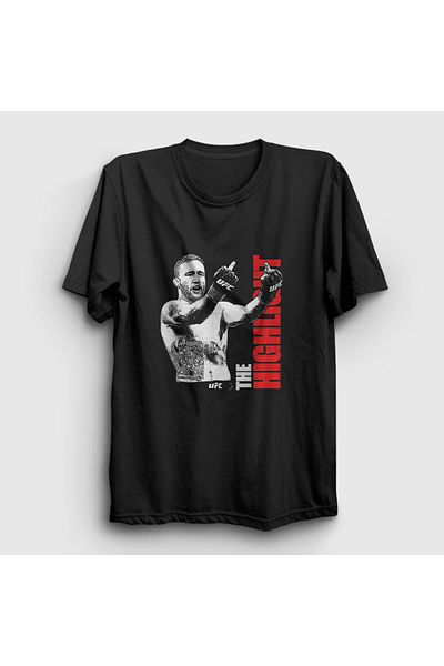 Presmono Унисекс черна тениска UFC MMA Justin Gaethje - 480230TT