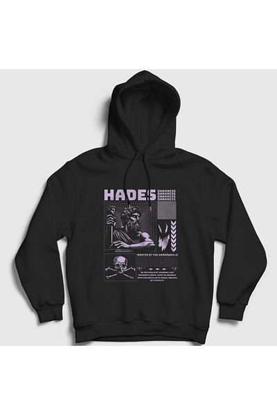 Presmono Φούτερ Unisex Μαύρη κουκούλα - Master Of The Underworld Hades 486141 ττ