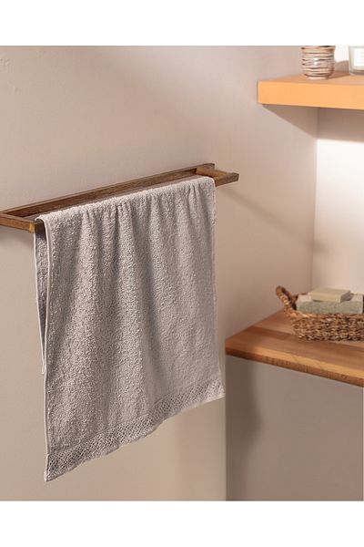 Madame Coco Angelique Face Towel - Gray - 50x70 Cm