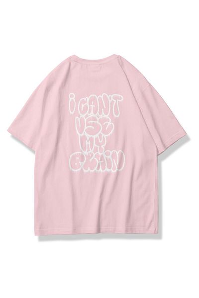 Trendiz Unisex Δεν μπορώ να χρησιμοποιήσω το Brain My Tshirt Pink