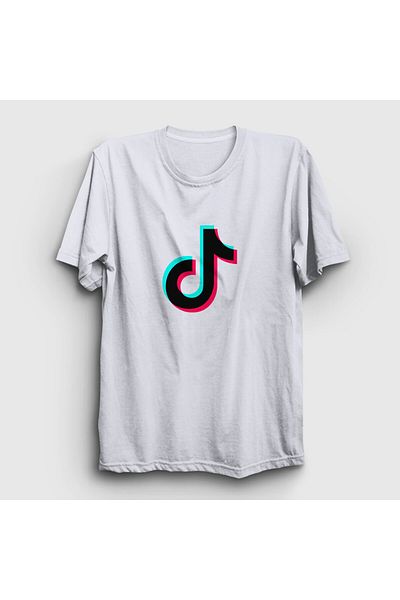 Presmono Μπλουζάκι Tiktok με λευκό λογότυπο Unisex 485850 ττ