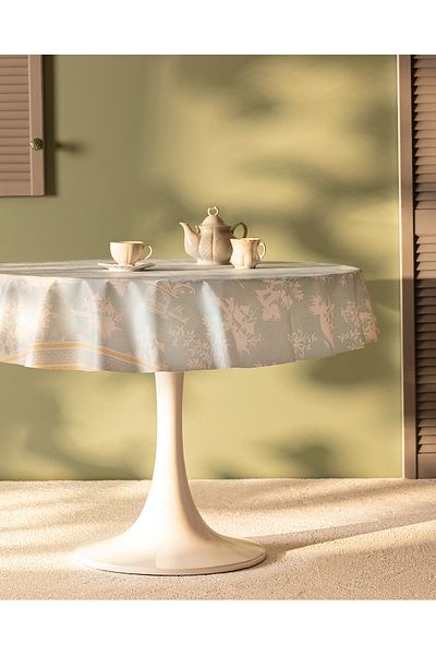 Madame Coco Light Blue Bukuria PVC Tablecloth - 140 cm
