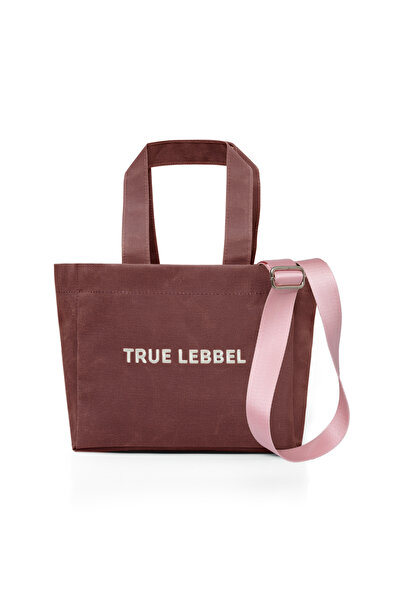 True LebbeL Kiremit Renk Kanvas Çanta  Suya Dayanıklı Seyahat ve Okul İçin Şı...