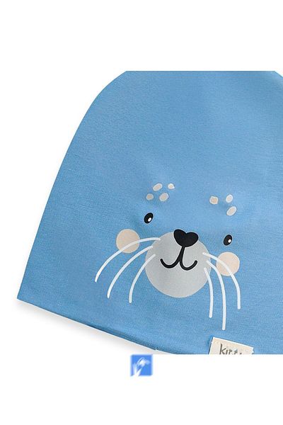 Kardelen Butik Denizli 100% Cotton Double Layer Baby Boy Combed Cotton Beret (0-18 Months)