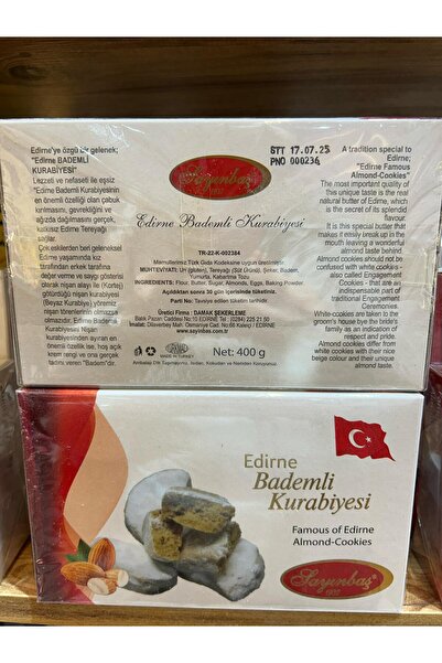 SAYINBAŞ EDİRNE BADEMLİ KAVALA KURABİYESİ - SAYINBAŞ