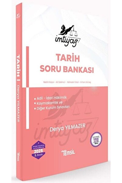 Temsil Kitap Temsil 2025 Baskı İMTİYAZ Hakimlik Kaymakamlık Tarih Soru Bankası