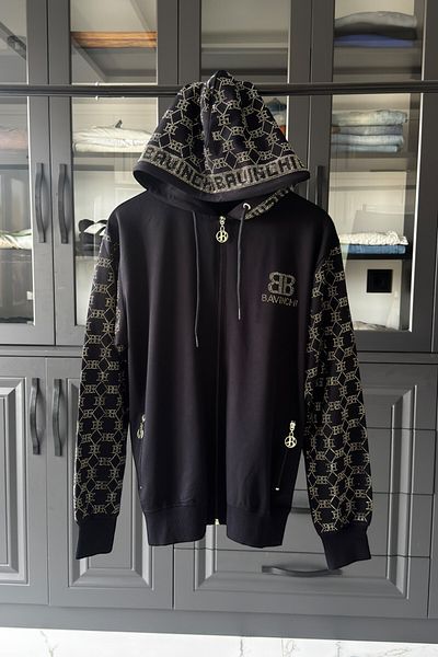Posh Chic Large Size Tracksuit Set with Stone Detail - Meet Elegance and Comfort