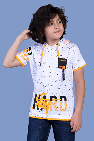 Toontoy Хлопчача футболка з капюшоном та емблемою