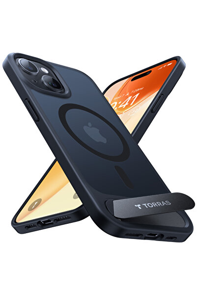 TORRAS حافظة MagSafe لهاتف iPhone 15 Pro Miltary-Grad، رفيعة، غير لامعة، مع ح...