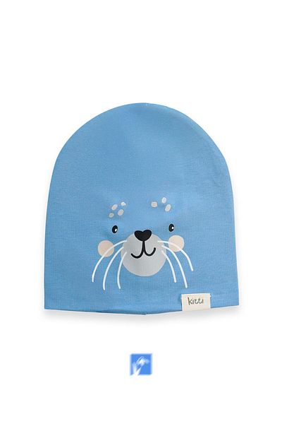 Kardelen Butik Denizli 100% Cotton Double Layer Baby Boy Combed Cotton Beret (0-18 Months)