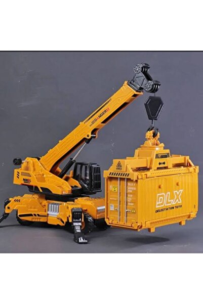 u-toys Vinc 1:50 Kırılmaz Forklift Taşıyıcı Uzun Kollu Vinc Ayakları  Açılır  (sadece Vinç Gönderilecektir