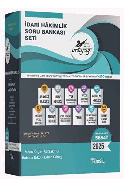 Garantör Akademi Temsil 2025 Baskı İMTİYAZ İdari Hakimlik Soru Bankası Seti