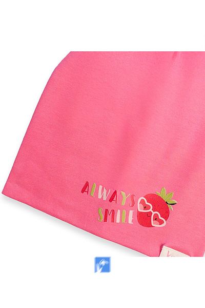 Kardelen Butik Denizli 100% Cotton Double Layer Girl's Combed Cotton Cap (1-4 Years)