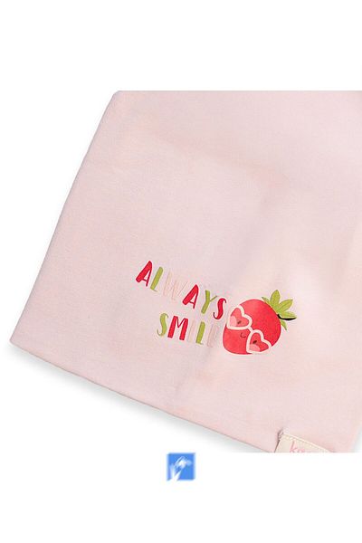 Kardelen Butik Denizli 100% Cotton Double Layer Girl's Combed Cotton Cap (1-4 Years)