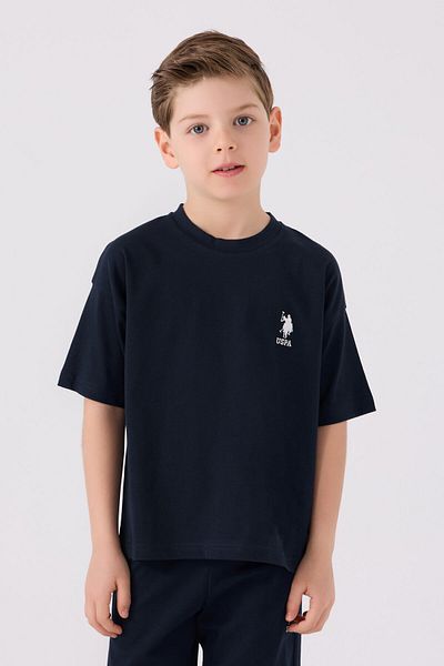 U.S. Polo Assn. Boy's Navy Blue Bermuda Suit