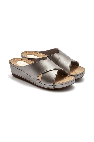 Twigy Γυναικείες Παντόφλες Sena Silver 36/40