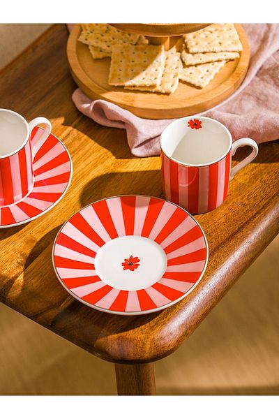 LC Waikiki Dolunaydan the Newest, the Trendiest Special Design New Collection 2-Person Porcelain Coffee Cup Set