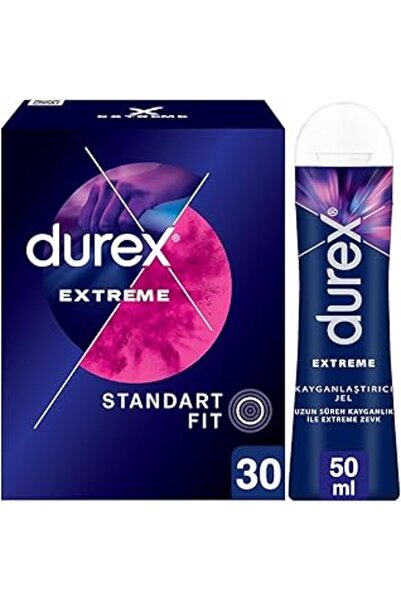 NZM TİCARET Extreme 30'Li Geciktiricili Ve Tırtıklı Prezervatif & Extreme Kay...