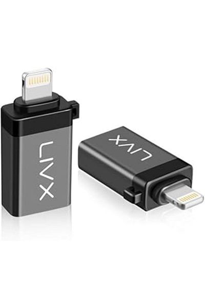 STOREMAX Livx Lightning to USB 3.0 Otg Converter Adapter Black Otglgm
