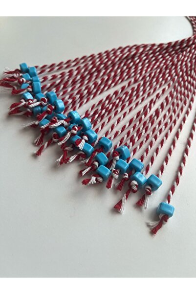 Moda Banuş مارتينيتشكا مطرزة باللون الأزرق، سوار هدية ليوم 23 أبريل 10 قطع