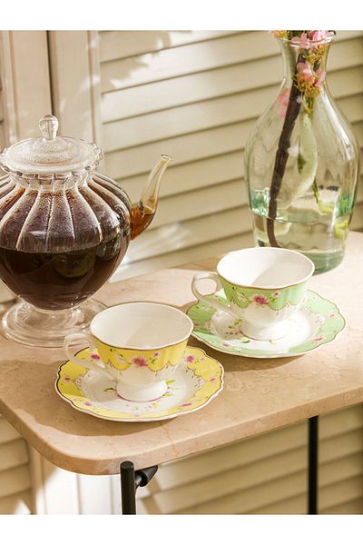 LC Waikiki Dolunaydan the Newest, the Trendiest Special Design New Collection 2-Person Porcelain Coffee Cup Set