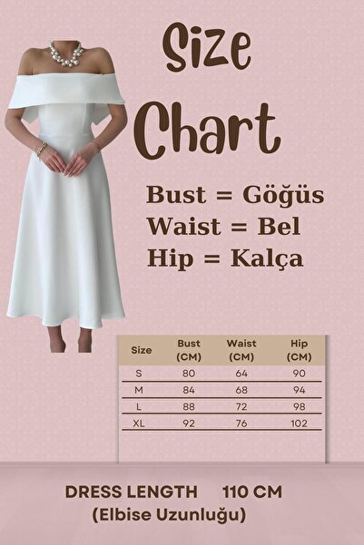 Moda Amore Kadın Abiye & Nikah & Düğün & Balo Elbisesi - Madonna Yaka Atlas Kumaş Midi Boy 167