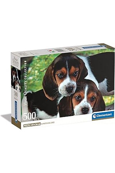CLEMENTONI 500 Pieces High Quality Collection Puzzle Close Together (Compact Box)