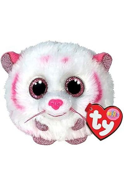 TY Peluş Kdroglu Teeny Puffies Tabor Tiger White 10 Cm. New Design 1109836