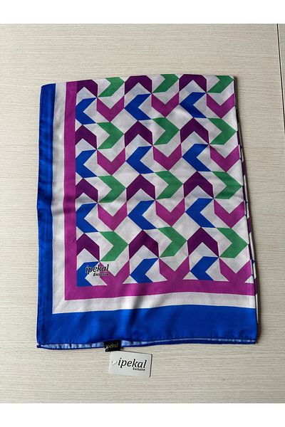 İpekal İpekal Exclusive Crow's Feet Patterned Cotton Shawl 70X180