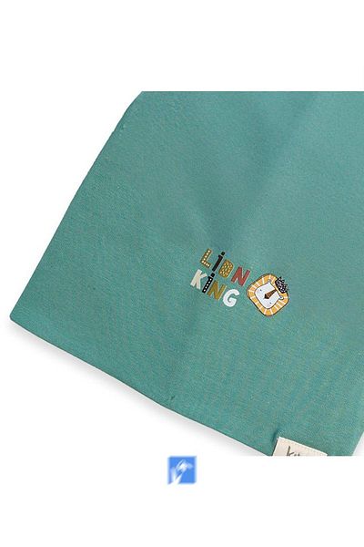 Kardelen Butik Denizli 100% Cotton Double Layer Boy's Combed Cotton Cap (1-4 Years)