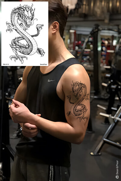 BP Tattoo Ejderha Kol Bacak Vücut Omuz Dövmesi