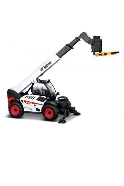 Burago سيارة Bburago Bobcat Telehandler Diecast Model - بمقياس 1:32