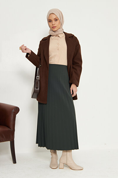 RTBUTİK Μακριά πλισέ μουσουλμανική φούστα, κομψή μουσουλμανική φούστα, μακριά φούστα, δώρο μητέρας, γυναικείο δώρο