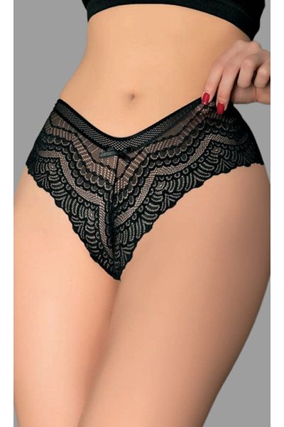 Cooqpoo Black S/M - L/Xl Size Waist Complete Pattern String Women Panties