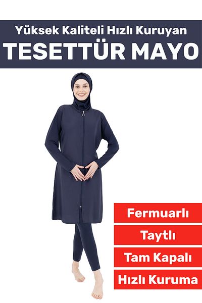 Wintoup Special Production High Quality Comfortable Zippered Full Covered Swimmer Sea Pool Hijab Swimsuit with Spandex