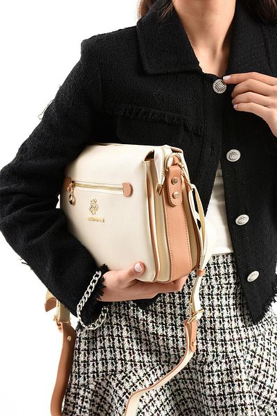 H&D COLLECTİON Geantă Messenger Model de umăr și crossbody cu 5 compartimente, foarte utilă 1012