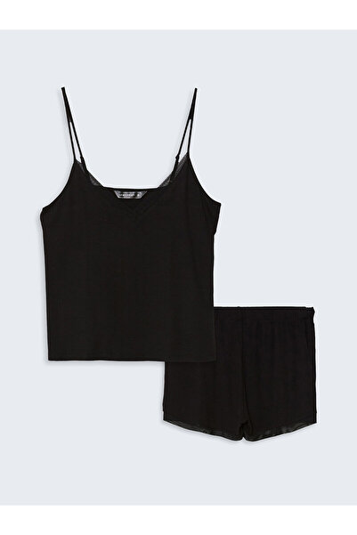 LC Waikiki Set pijamale pentru femei cu decolteu în V sezon nou - S52503Z8