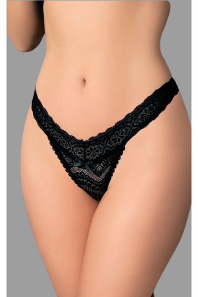 Cooqpoo Black S/M - L/Xl Size Lace String Women Panties