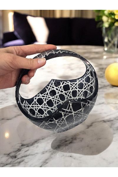 AYZ HOME Cut Crystal Glass Sugar Bowl
