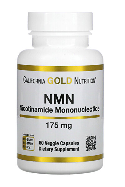 California Gold Nutrition Nmn Nicotinamide Mononucleotide 175 Mg, 60 Veggie C...
