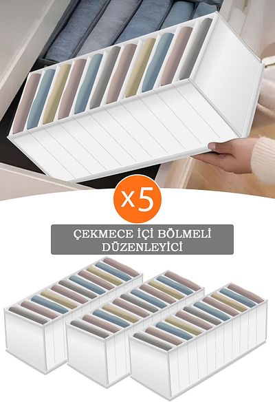 she berrak 5 bucăți de organizator pentru acordeon în sertar-16x43x14 cm* 5 bucăți