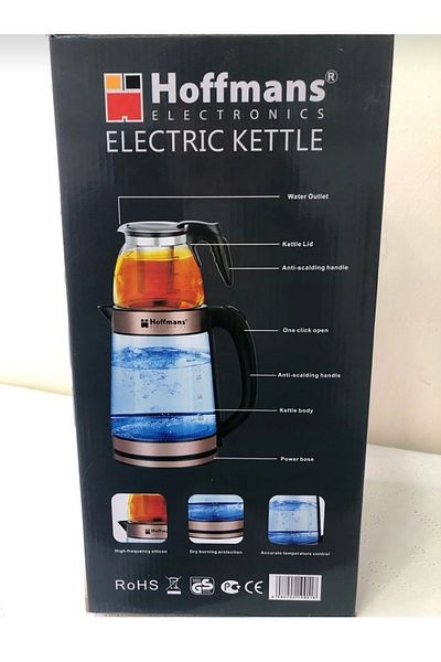 Home Hosfman S -13 German Quality Electric Saving Hoffmans Glass Kettle and Kettle