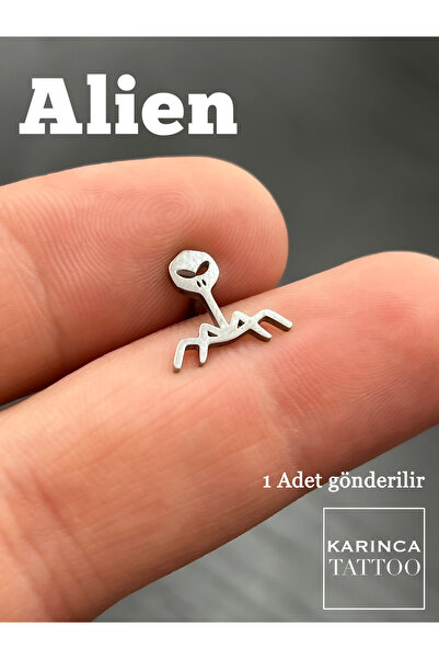 Karınca Piercing Uzaylı Alien Hollywood Tragus Helix Flat Conch Kulak Piercing