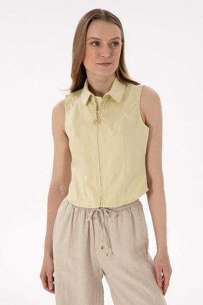U.S. Polo Assn. Women's Light Khaki Short Sleeve Shirt 50299510 -Vr183
