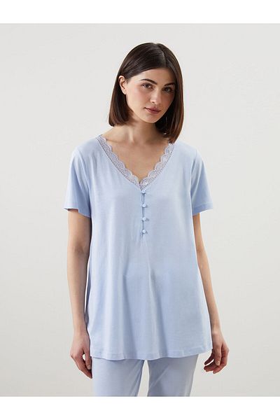 LC Waikiki Set pijamale de maternitate cu decolteu în V cu dantelă