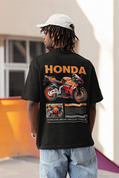 SVART WEAR HONDA CBR Motor Tee Premıum Baskılı Oversize Unisex T-shirt