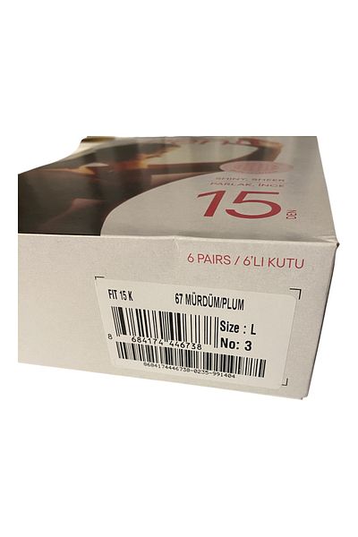 Penti Women's Pantyhose 6 Pieces Half Dozen Plum Color L Size 3 Size 1 Box