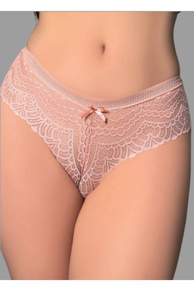 Cooqpoo Πούδρα S/M - L/XL Μέγεθος Ολόσωμο Γυναικείο Σλιπ με κορδόνι