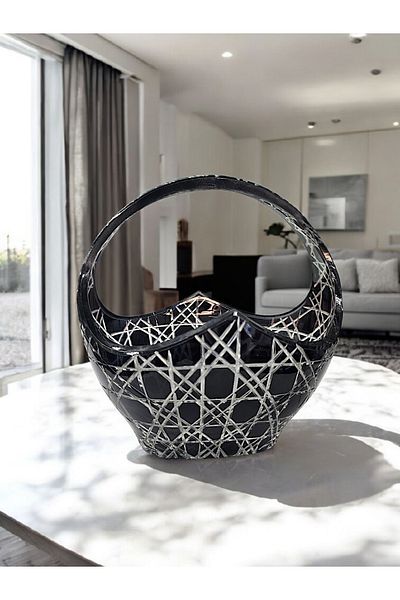 AYZ HOME Cut Crystal Glass Sugar Bowl